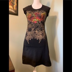Harley Davidson style Women’s cap sleeve dress or long top